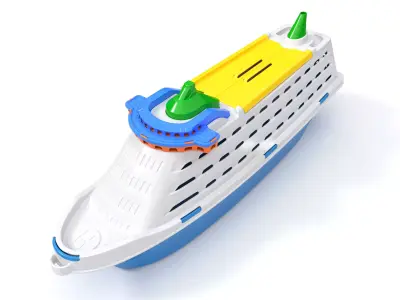 Toy Cruise Ship 3D model 3D model