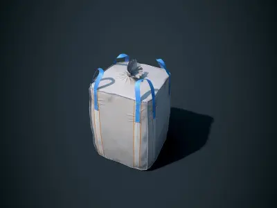 Industrial Bag Low-poly 3D model