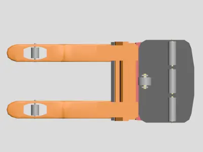 Industrial Forklift - Print-Ready with 11 Assembly Parts 3D print model