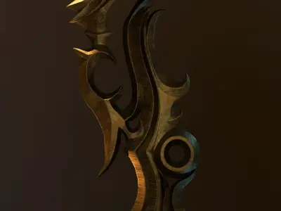 Sword Dune  Low-poly 3D model