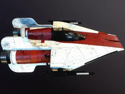 A-Wing Satr Wars 3D model