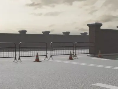 Shipping Container Yard 3D model