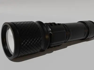 Flashlight Low-poly 3D model purchase