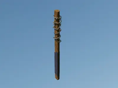 Zombie Apokalypse Club Low-poly 3D model