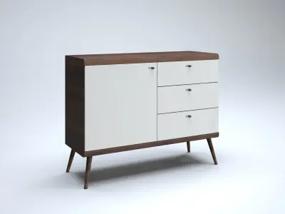 Modern Cabinet Low-poly 3D model buy