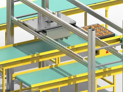 Cake Transport Unit 3D model