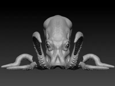 Realistic 3D Octopus Model Free 3D model