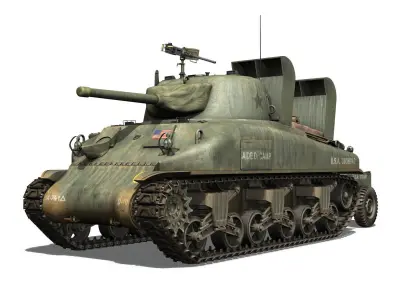 M4A1 Sherman - Aide de Camp 3D model