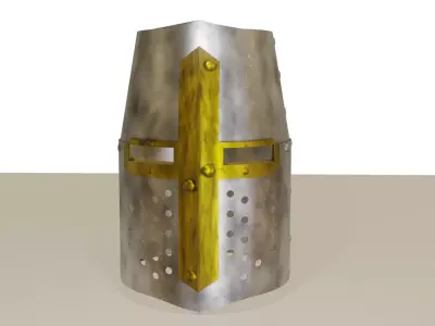 Crusader helmet 3D model purchase