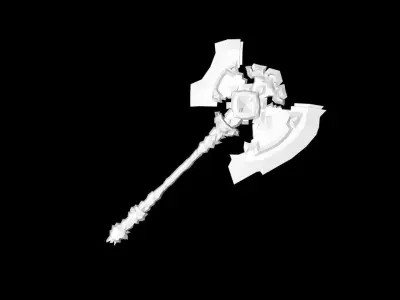 Titan Axe Low-poly 3D model