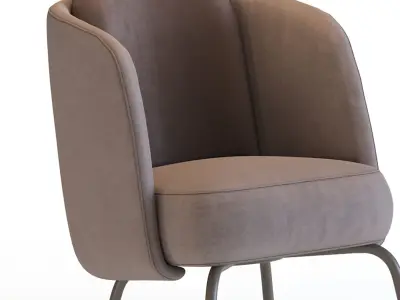  Armchair High DiTre Italia Lucia 3D model