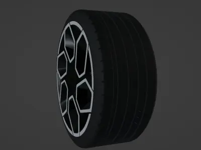 Concept car Rim Low-poly 3D model