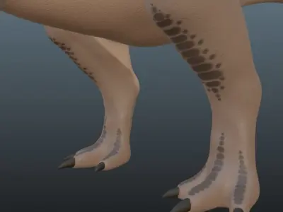 Giganotosaurus Low-poly 3D model
