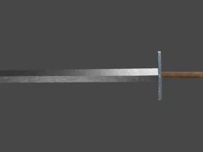 Gladius sword with Grossmesser handle Low-poly 3D model