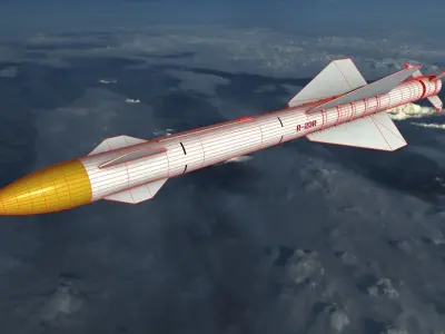 Vympel R23 Missile Low-poly 3D model