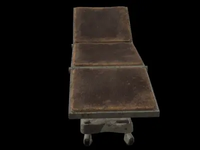 Old Hospital Operating Table Low-poly 3D model