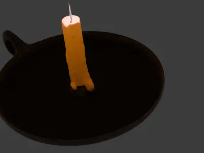 Candlestick Candleholder 3D model
