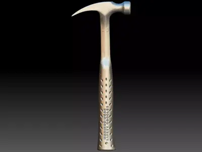 16 ounce Estwing claw hammer 3D model
