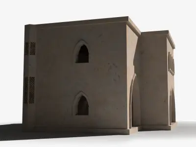 Arab x3 Low-poly 3D model