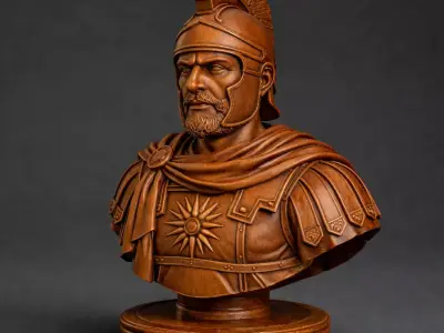 Macedonian Phalangite Soldier Pawn Chess Piece 3D print model
