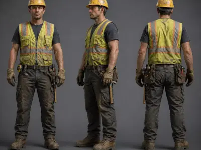 Construction Worker 3D model