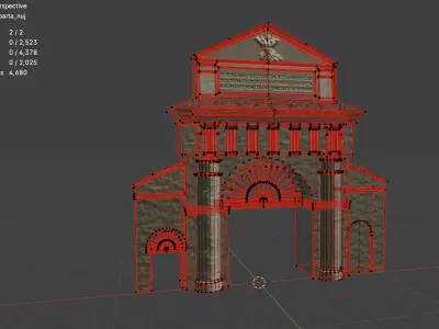 Targul Cailor Gate - Historic Landmark from Brasov 3D model