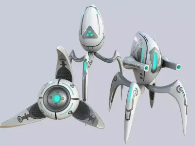 Alien troop collection 3D Model Pack
