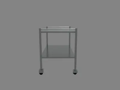 Hospital trolly Free low-poly 3D model
