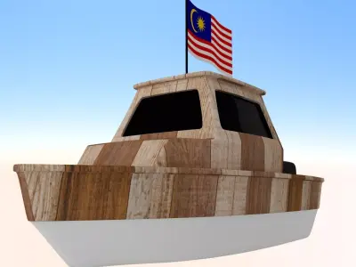 Malaysia Fishing Boat 3D model