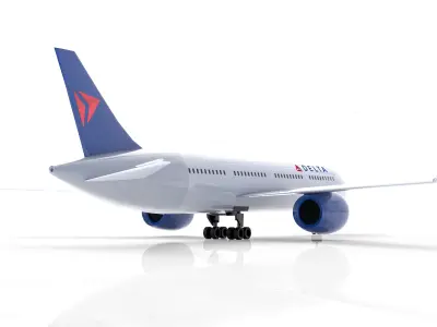 Delta Air Lines Boeing Plane 3D model