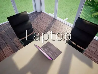 Laptop SHC Quick Office LM Low-poly 3D model
