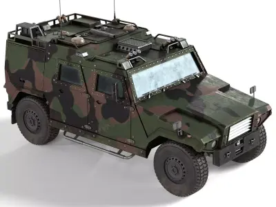 Mowag Eagle IV Infantry Mobility Vehicle Low-poly 3D model