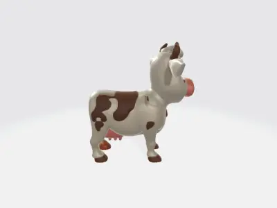 Cartoon cow 3D model purchase