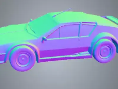 ALPINE A310  Static vehicle prop no rig  no animation 3D model