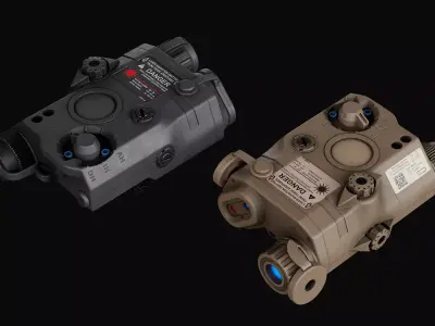 LA-5 PEQ15 Laser Low-poly 3D model