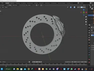 Luxury car wheel Free 3D model