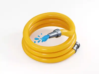 Garden Hose Low-poly 3D model purchase