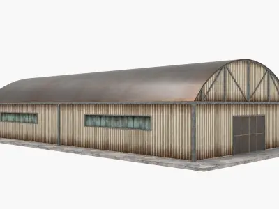 Warehouse pack - White Low-poly 3D model