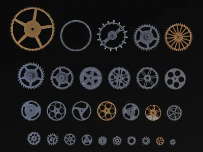 Gears Set v 2 3D model