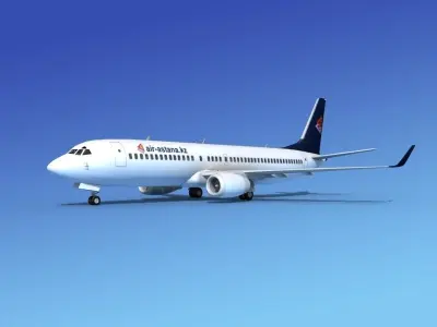 Boeing 737-800 Air Astana 3D model