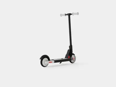 Gotrax Lithium Black Kids Electric Scooter Low-poly 3D model