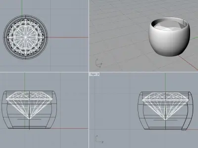 A package of solitaire ring heads engagement flush printable 3D print model purchase