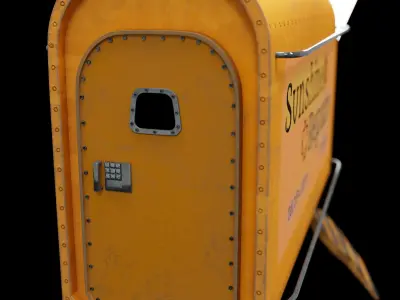 Efficient Logistics Warrior - The Container Truck 3D model