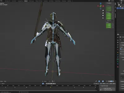 Knight 3D model 4