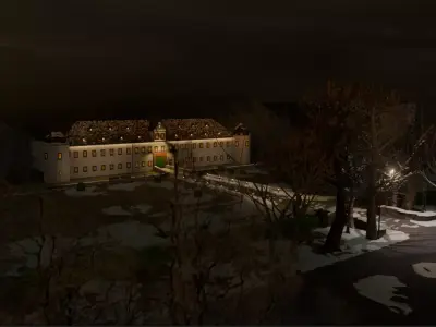 Schloss Heusenstamm Winter Environment  3D model