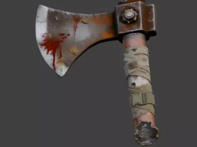 Wasteland Survival Hatchet 3D Model Low-poly 3D model