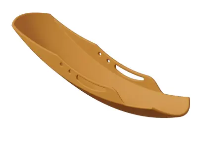 Plastic Bike Mudguard Toy 3D model