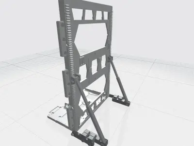 -MHB04-H- Mecha Hangar Bay Hangar only Free 3D print model