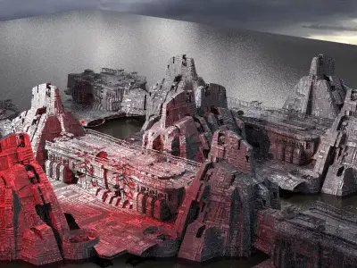 Sci Fi Science Exterior 5  3D model