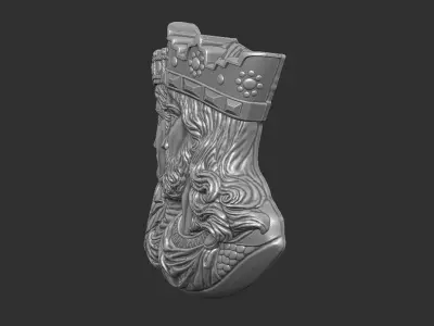 Childebert et Ultrogothe Fondateurs 1845 3D print model